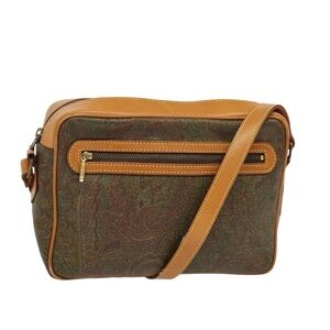 Etro Vintage Milano Paisley Coated Canvas Bag 1992 - made in Italy